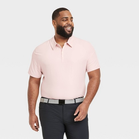 Pink polo button outlet down shirts