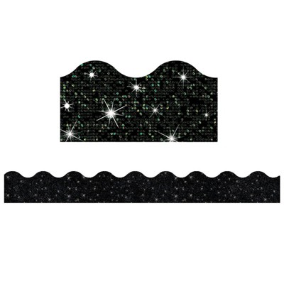 Trend Black Sparkle Terrific Trimmers, 32.5 ft (Pack of 6)