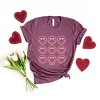 S.W.Smiley Love Smiley Grid - Women's Short Sleeve Graphic T-Shirt - 3 of 4