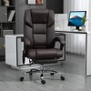Okak Massage Computer Chair with 6 Vibration Points and Heat, Office Chair with Footrest and Tilt Function, Comfy Chair for Study, Office - 2 of 4