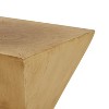NicBex Outdoor End Table Modern Twisted Hourglass Design Outdoor Side Table, Concrete Patio Table Outdoor Coffee Table for Backyard, Balcony, Porch - 2 of 4
