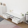 NicBex Modern Functional TV Stand Modern Elegant Entertainment Center with 2 Drawers TV Cabinet with Solid Wood Legs for Living Room - 3 of 4