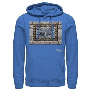 Men's Nintendo Legend of Zelda Link's Awakening Whale Stone Tablet Pull Over Hoodie - 1 of 3