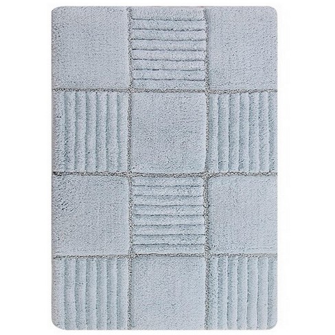 Knightsbridge Chakkar Board 220 GSF Non Skid Back Bath Rug 17 x 24 - Light Blue - image 1 of 3