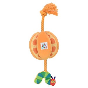 Multipet Eric Carle Very Hungry Caterpillar Plush Orange with Rope Dog Toy - 1 of 1
