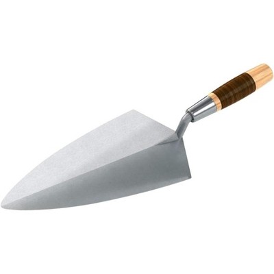 Bon Tool 72-655 Brick Trowel Forged 12-inch Philadelphia Leather Handle