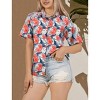 HAPPY BAY Button Down Shirt Casual Summer Beach Party Short Sleeve Vacation Tops Button Up Blouse Shirt Colorful Dress Hawaiian Shirts - 4 of 4