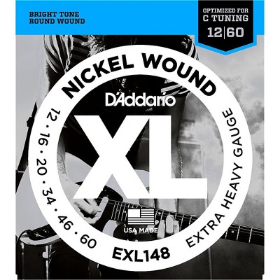 D'Addario XL148 Nickel-Wound, Drop C Tuning Electric Guitar Strings