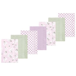 Luvable Friends Hudson Baby Flannel Burp Cloths 7pk Set - 1 of 2