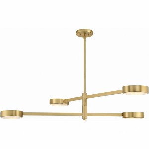 Crystorama Lighting Orson 4 - Light Chandelier in  Modern Gold - 1 of 3