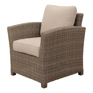 Courtyard Casual Capri Club Chair  Solution Dyed Acrylic with EverBloc DWR Treatment - 1 of 4