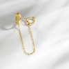 Pure Collection by Ross-Simons 14kt Yellow Gold Single Hoop and Cuff Earring - 2 of 4