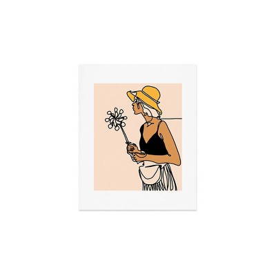 Deny Designs Alilscribble Flower Girl Art Print