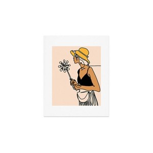 Deny Designs Alilscribble Flower Girl Art Print - 1 of 4