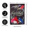 Evergreen Gather Birdies Suede Garden Flag 12 x 18 Inches Indoor Outdoor Decor - 3 of 4
