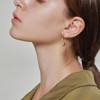 Turandoss 2PCS Small Gold Hoop Earrings for Women Hypoallergenic, Earring Set for Sensitive Ears, Gold Jewelry for Women, 925 Sterling Silver Post - 4 of 4