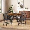 Christopher Knight Home Aria 5pc Wood and Iron Dining Set Black - 2 of 4