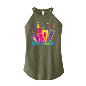 Women's - Coca-Cola - 90's Retro Style Graphic High Neck Tank - 1 of 2