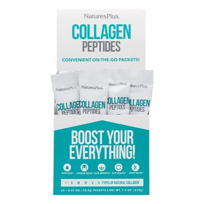 Collagen Peptides by Nature's Plus  -  20 Stick Packs Box
