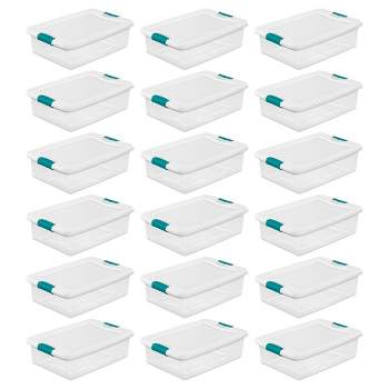 28qt Clear Under Bed Storage Box White - Room Essentials™ : Target