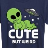 Women's - Instant Message - Alien Cute But Weird Short Sleeve Graphic T-Shirt - 2 of 4