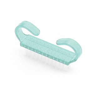 Unique Bargains Durable Translucent Horn Nail Brush 2.44"x1.38" 1 Pc - 1 of 4