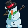 Men's Design By Humans Christmas Dabbing Snowman By GiftsIdeas Tank Top - 2 of 3