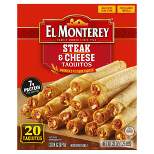 El Monterey Frozen Steak and Cheese Taquitos - 20oz/20ct