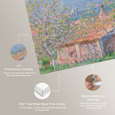 Monet Gardener's House at Antibes Large Canvas Landscape Art