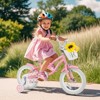 Costway 18'' Kids Bike Toddler Bicycle with Training Wheel Kickstand for 4-8 Years Old Purple/Pink/Turquoise/Blue/Beige/Green - 2 of 4