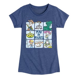 Girls' - Disney - Play In Progress Fitted Short Sleeve Graphic T-Shirt - 1 of 4