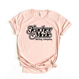 Simply Sage Market Women's Teacher Mode Everyday Short Sleeve Graphic Tee - 1 of 4