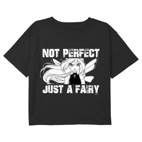 Girl's Winx Club Not Perfect Just a Fairy Crop Top T-Shirt - image 1 of 3