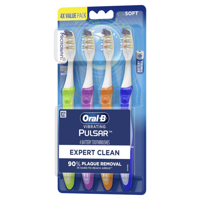 Oral-B Pulsar Expert Clean Battery Powered Toothbrush Soft Bristles, 5 of 12