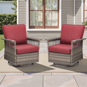 Buenhomino Outdoor Patio All-Weather Wicker Furniture Set - 1 of 4