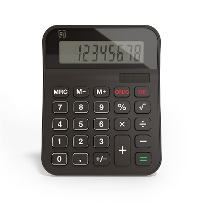 TRU RED TR230 8-Digit Desktop Calculator Black