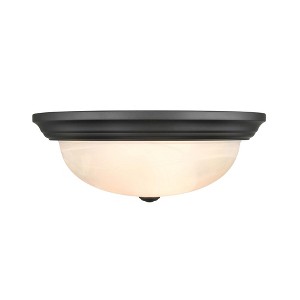 Millennium Lighting 3 - Light Flush Mount in  Matte Black - 1 of 2