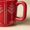 Set of 2 14oz Holiday Mug Fairisle Green/Red - Hearth & Hand™ with Magnolia - 3 of 3