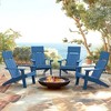 Arceso Modern Adirondack Chair, HDPS, Navy Blue, High Back, Weather Resistant, 330LBS, Chair for Patio, Deck, Pool, Contemporary Design - 2 of 4