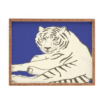 Emanuela Carratoni Painted Tiger Rectangular Tray -Deny Designs