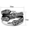 Slickblue Men’s Open Cuff Claw Ring, Polished Stainless Steel, Halloween or Streetwear Look, Sizes 8-13 - 3 of 4