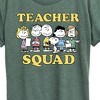 Women's - Peanuts - Snoopy Sally Linus Charlie Lucy Patty Teacher Squad Short Sleeve Graphic T-Shirt - 2 of 4