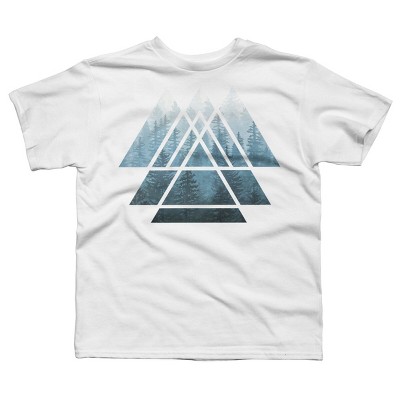 Boy's Design By Humans Misty Forest Sacred Geometry By Maryedenoa T-Shirt