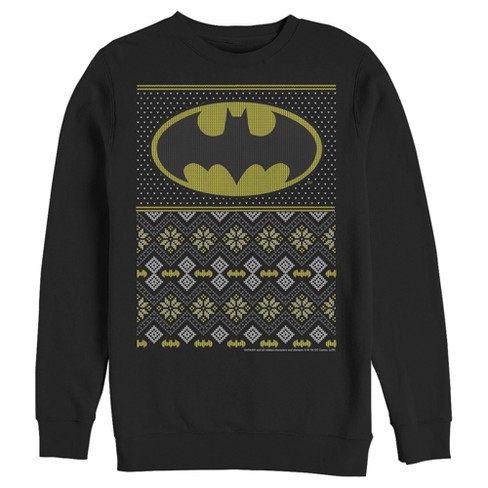 Men's Batman Ugly Christmas Logo Sweatshirt : Target
