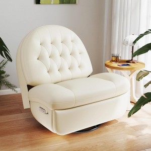 Kinsuite Power Recliner Chair - 270° Swivel Living Room Chairs with Phone Holder, USB & Type-C Port - 1 of 4