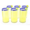 The Wine Savant Blue Hand-Blown Mexican Drinking Glasses & Pitcher Set Includes 6 Mexican Blue Rim Drinking Glasses - 2 of 4