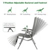 Costway Outdoor Foldable Reclining Chair Aluminum Frame 7-Position Adjustable - 4 of 4