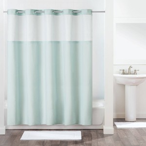 Antigo Shower Curtain with Fabric Liner Blue - Hookless