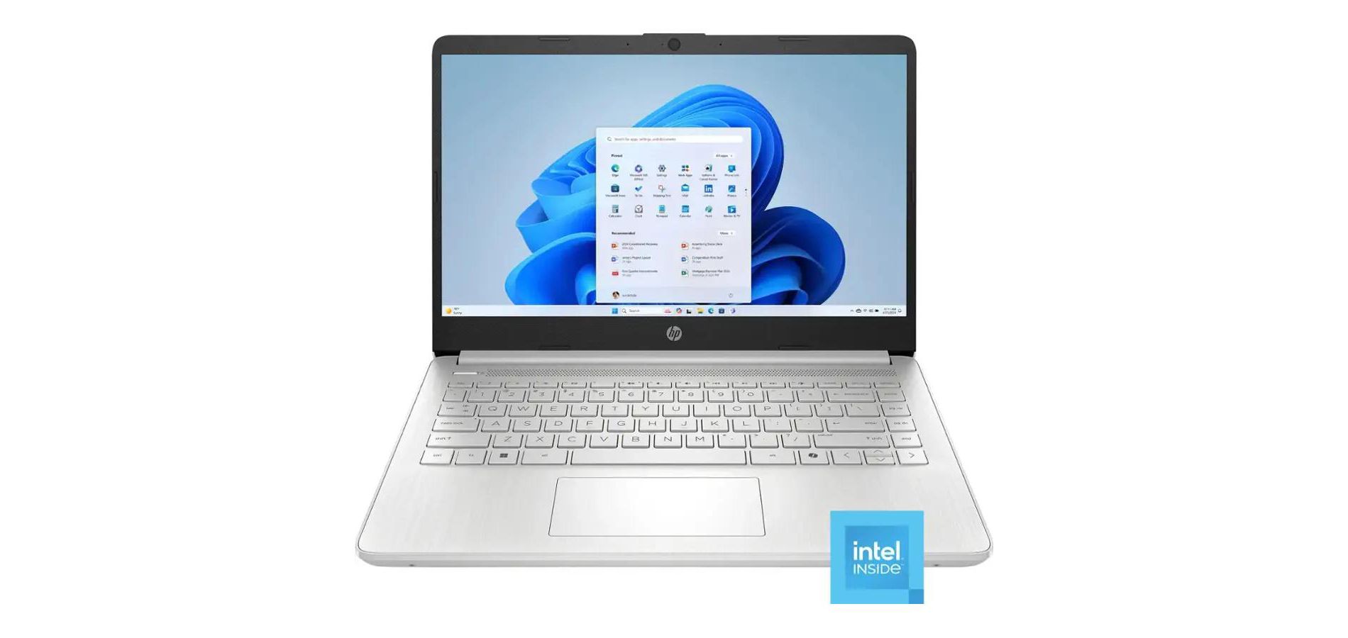 HP 14” HD Laptop, Intel Processor N150, 4GB RAM, 128GB UFS, Windows 11 Home in S Mode, Natural Silver