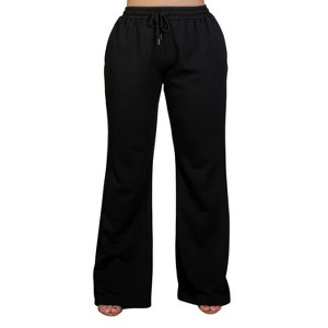 Slickblue Plus Size Women's Drawstring Waist Sweatpants - Bootcut Fit with Slant Pockets - Multiple Colors - Size 1XL-3XL - 1 of 4